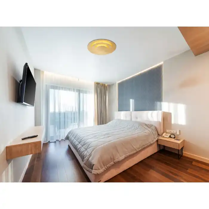 Veilige Betaling Globo Heda Plafondlamp LED Goud, 1-licht