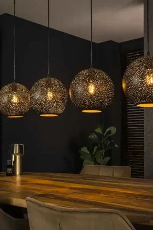 Zip Hanglamp Zwart, 4-lichts Gecertificeerd