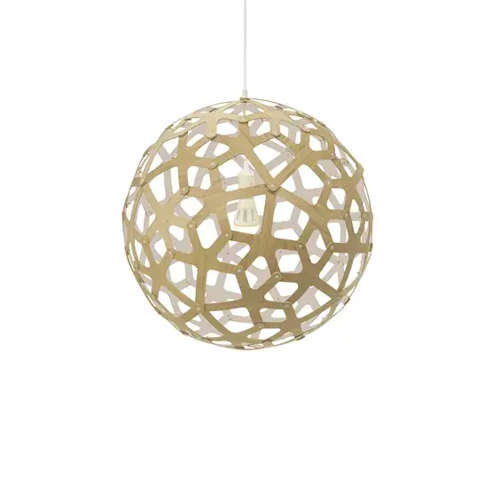 Flitsaanbieding Coral 800 hanglamp, bamboe/wit