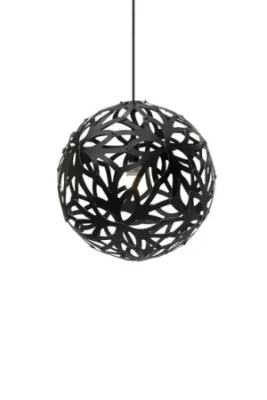 Weekendaanbieding Floral 400 hanglamp, bamboe/zwart