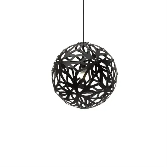 Weekendaanbieding Floral 400 hanglamp, bamboe/zwart