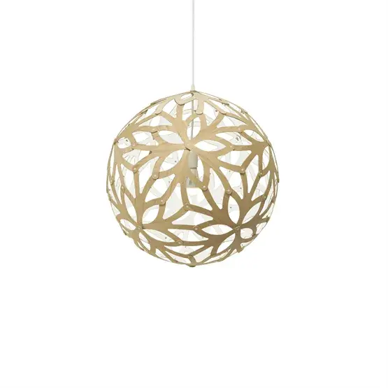 Floral 600 hanglamp, bamboe/wit Must-Have
