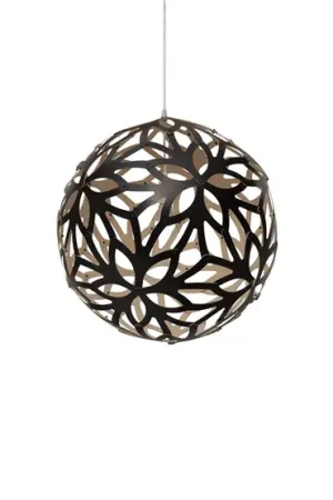 Merkproduct Floral 600 hanglamp, bamboe/zwart