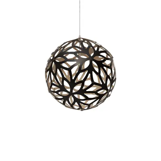 Merkproduct Floral 600 hanglamp, bamboe/zwart