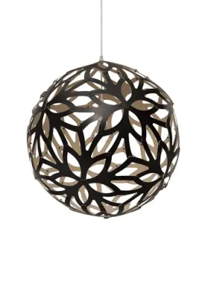 Gecertificeerd Floral 800 hanglamp, bamboe/zwart
