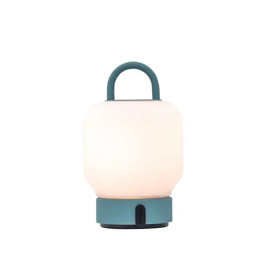 Superprijs Loome tafellamp / batterijlamp, smoky teal (blauwgroen)