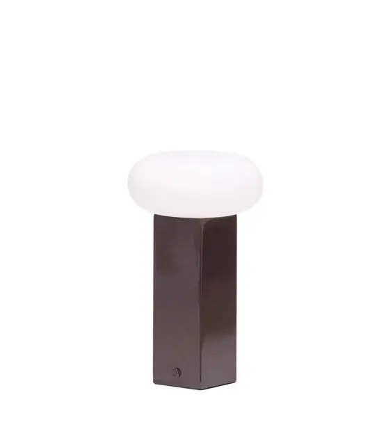 Low Portable batterijlamp / tafellamp, bruin Seizoensaanbieding