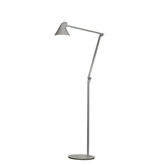 NJP vloerlamp, licht alu grijs Actieprijs