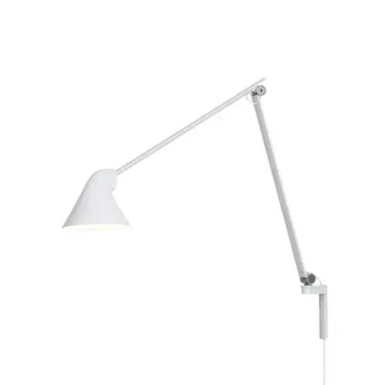 NJP wandlamp met lange arm, wit Betaalbaar
