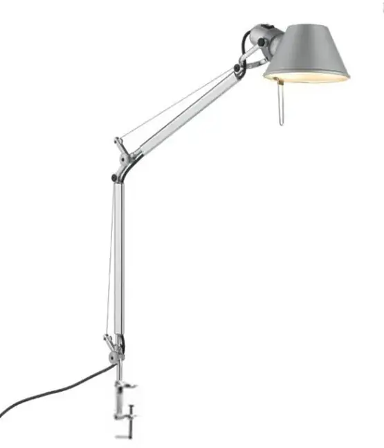 Veilige Betaling Tolomeo Mini tafellamp, aluminium met tafelklem
