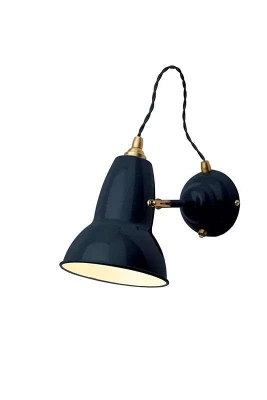 Op = Op Original 1227 wandlamp, messing/blauw