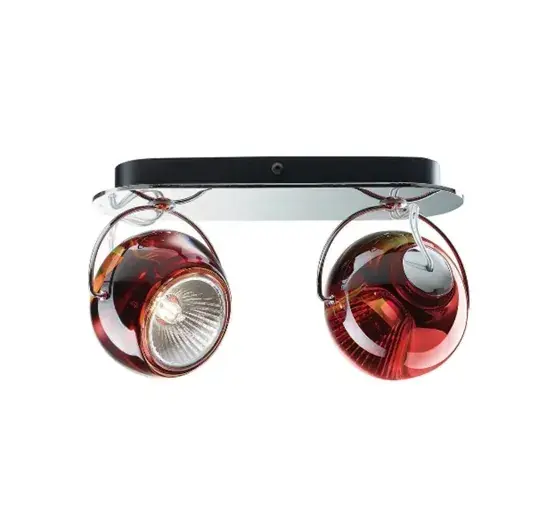Beluga 2 wandlamp/plafondlamp, rood Populair