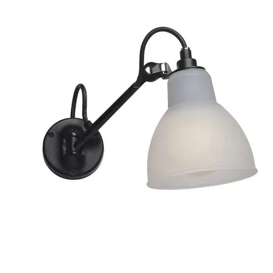 Express Levering Lampe Gras No 104 Badkamer wandlamp, zwart/polycarbonaat