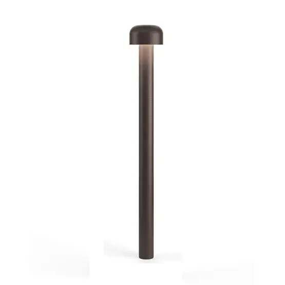 Tijdelijk Beschikbaar Bellhop Bollard H850 buiten vloerlamp, bruin