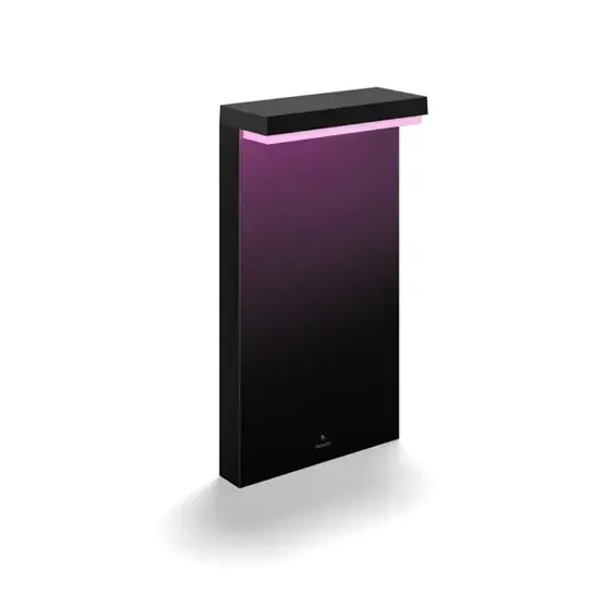 Gereduceerde Prijs Philips Hue Nyro White and Color Ambiance buiten sokkel / paal, zwart