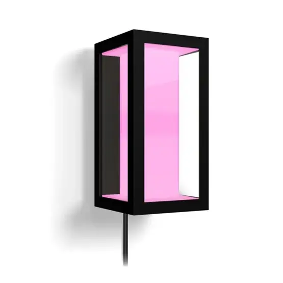 Lage Kosten Philips Hue Impress White and Color Ambiance buiten wandlamp met kabelverlenging, zwart