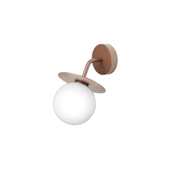 Gereduceerde Prijs Liila Outdoor wandlamp, donker brons/opal