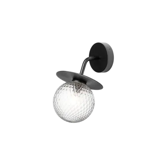 Seizoensaanbieding Liila Outdoor wandlamp, zwart/helder