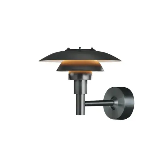 Laatste Kans PH 3-2½ buiten wandlamp, zwart