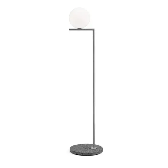IC Light F1 buiten vloerlamp, geborsteld roestvrij staal/grijs Rechtstreeks Van De Fabrikant