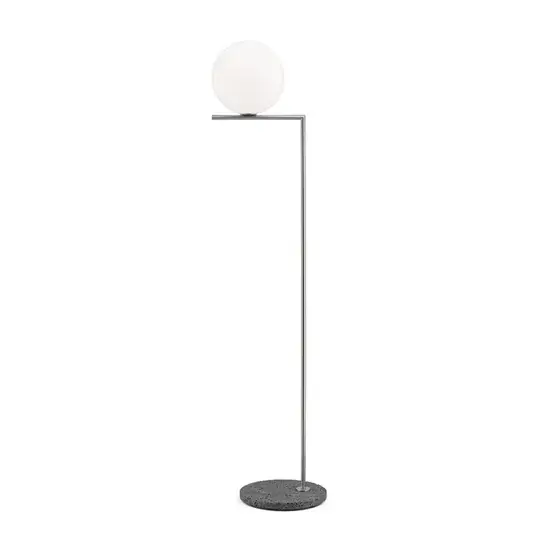 IC Light F2 buiten vloerlamp, geborsteld roestvrij staal/grijs Tijdelijk Beschikbaar