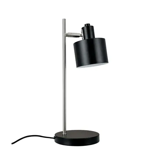 Ocean tafellamp, zwart/staal Nieuw