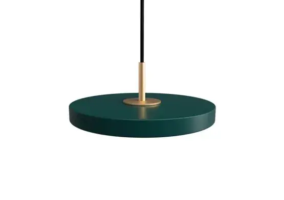Lage Prijs Asteria micro hanglamp, forest groen/messing