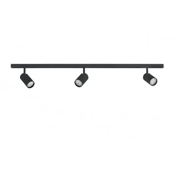 DESIGNLINE railset 1 meter met 3 Tube spots, zwart Goedkoop