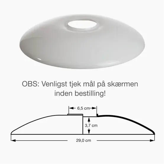 PH 3/2 glazen bovenscherm v/hanglamp Voordeelprijs