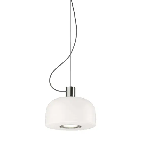 Shop Nu Bellhop Glas S1 hanglamp, bright aluminium