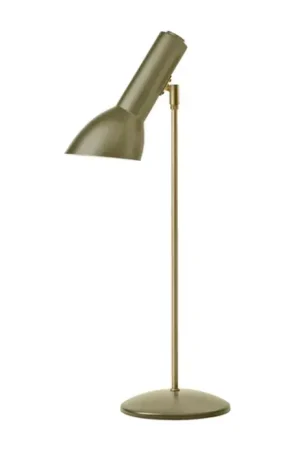 Aanbieding Oblique Tafellamp Messing, olijfgroen