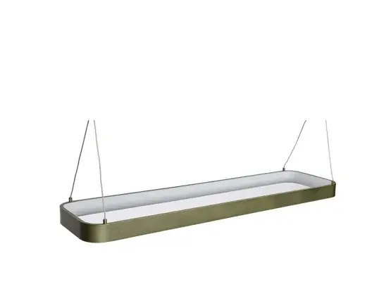 Alleen Vandaag Tube hanglamp large, metallic donkergroen