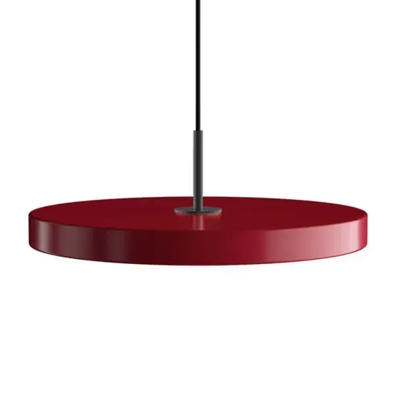 Korting Asteria medium hanglamp, ruby rood/zwart