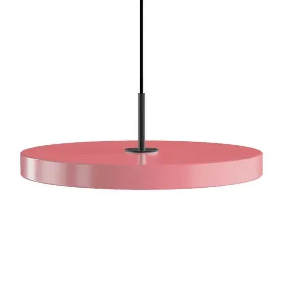 Hete Deal Asteria Plus medium hanglamp, rose/zwart