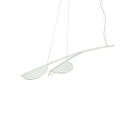 Beperkt Aanbod Almendra Organic hanglamp S2 Y Short, off-white