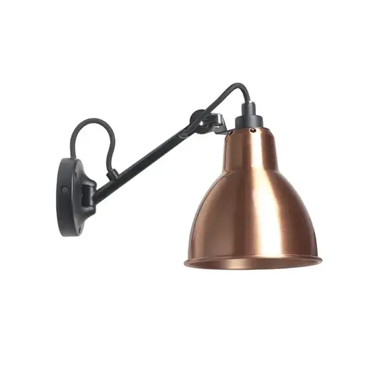 Hete Deal Lampe Gras No 104 wandlamp, zwart/koper