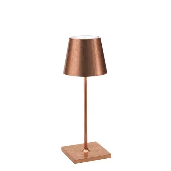 Poldina mini batterijlamp / tafellamp, antiek koper Veilige Betaling