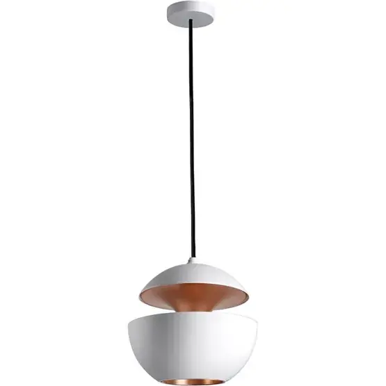 Weekendaanbieding Here Comes The Sun 175 hanglamp, wit/koper