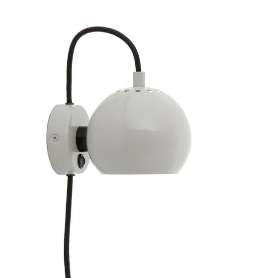 Beperkt Aanbod Ball wandlamp, glanzend pale grey