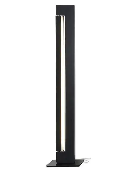 Ara Led vloerlamp, gepolijst antraciet Gecertificeerd