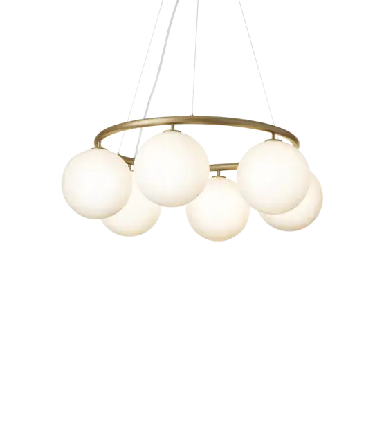 Aanbieding Miira Circular 6, opaal/messing