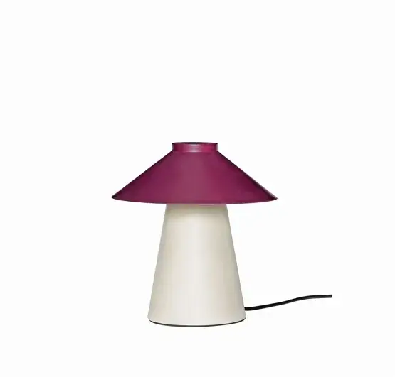 Gereduceerde Prijs Chipper tafellamp, zand/burgundy