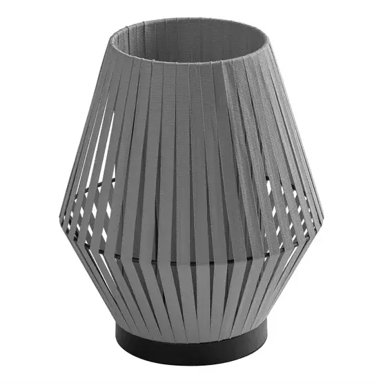 Goedkoop Decor Stripes tafellamp, donkergrijs