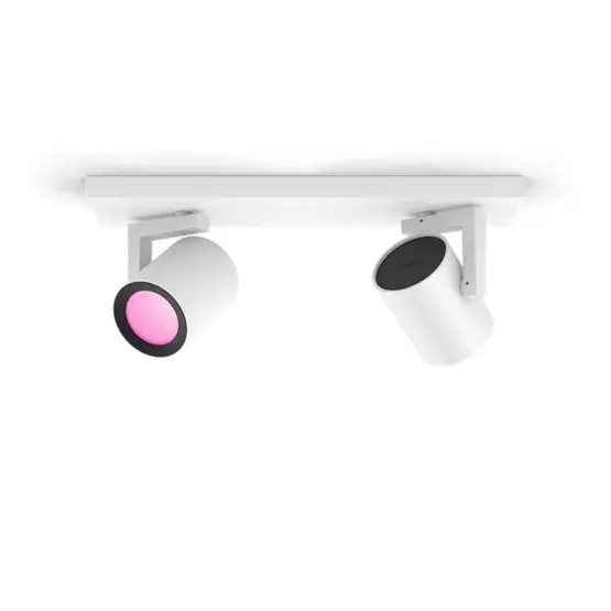 Actieprijs Philips Hue Argenta White and Color Ambiance dubbele spot, wit