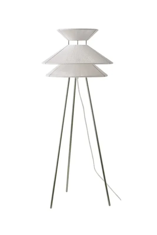 Aanbieding Kiku vloerlamp, wit/staal