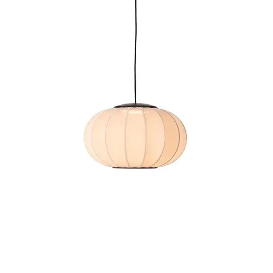 Knit-Wit Ø45 ovale hanglamp LED, sandstone Exclusieve Aanbieding