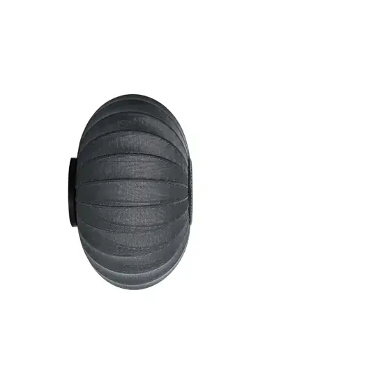 Knit-Wit Ø57 ovale wandlamp/plafondlamp, zwart Populair