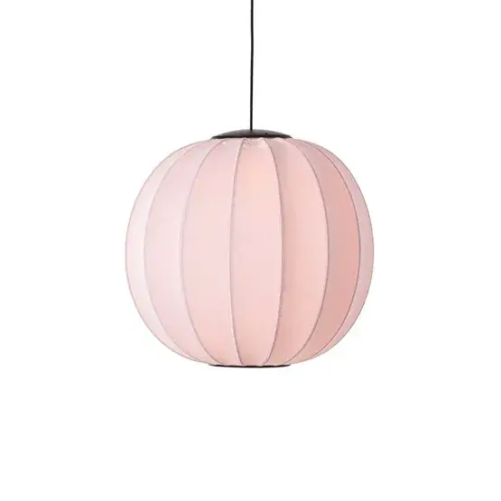Gereduceerde Prijs Knit-Wit Ø60 ronde hanglamp LED, lichtroze