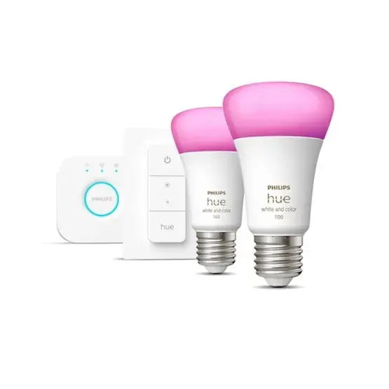 Philips Hue White and Color Ambiance Startpakket 9W LED E27 (2-set) Meest Verkocht