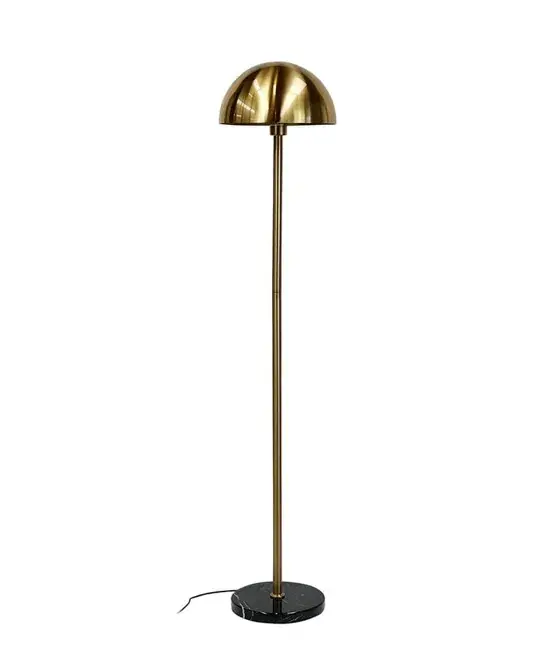 Veilige Betaling Menton vloerlamp, messing/zwart